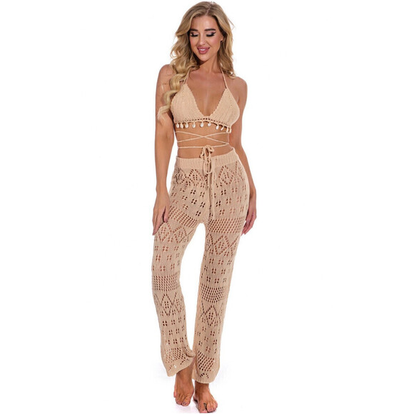 Beach Pants In Khaki Various Sizes - Picture 2 of 6